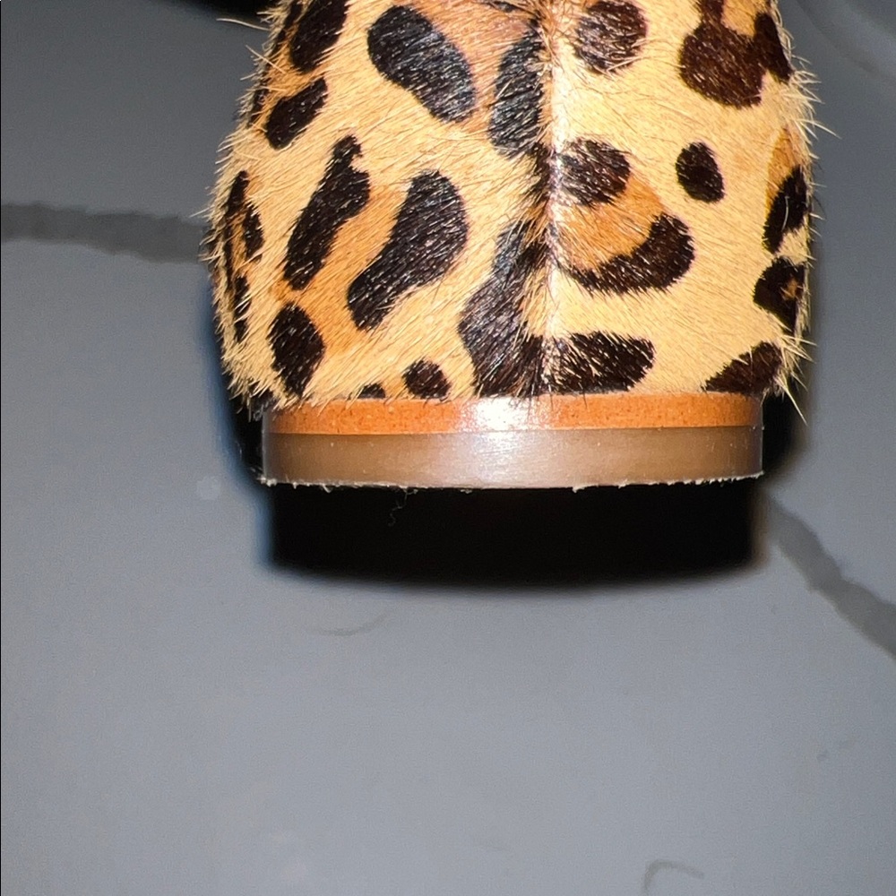 J. Crew D’ Orsay calf hair leopard flats - Picture 5 of 6